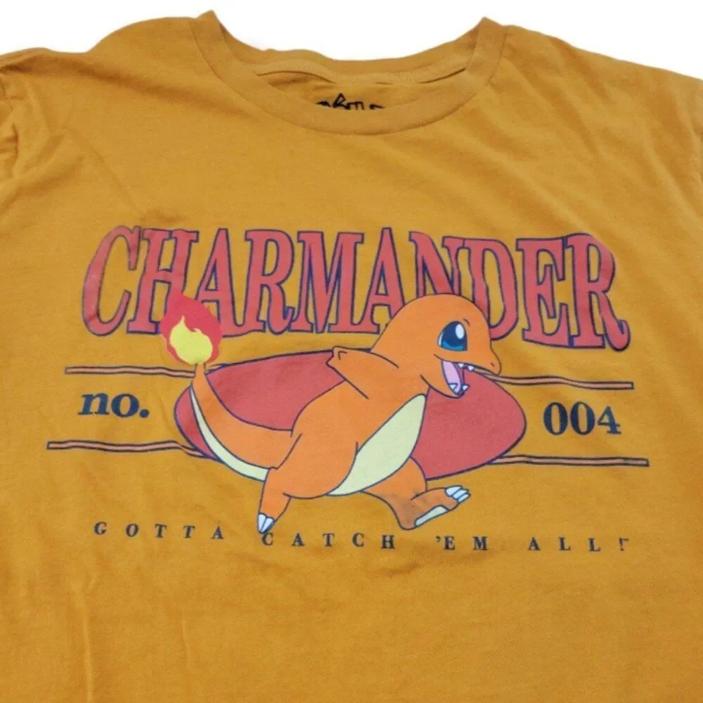 Pokémon Shirt Size Large Pokemon Charmander Gotta Catch 'Em Them All Graphic Tee